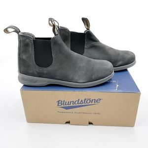 New Blundstone 1398 Gray Suede Leather Chelsea Boots Men's Sz 10.5 US